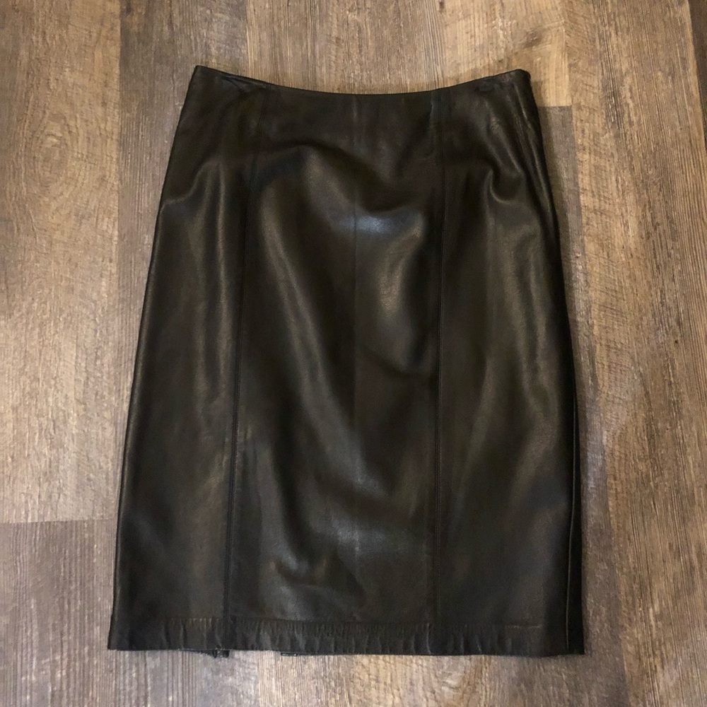 Leather Pencil Skirt
